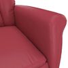 vidaXL Fauteuil de massage &eacute;lectrique Rouge bordeaux Similicuir