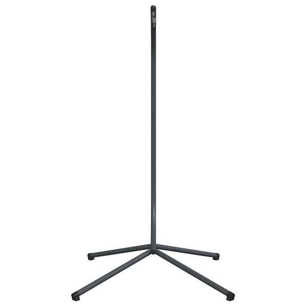 vidaXL Support de chaise suspendue en forme d'&oelig;uf sans panier Acier anthracite