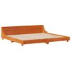 vidaXL Cadre de lit sans matelas cire marron 180x200cm bois pin massif