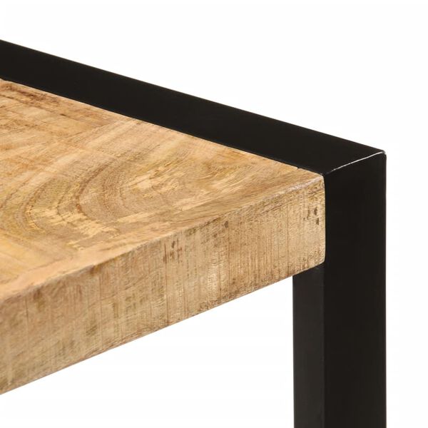 vidaXL Table &agrave; manger 120x55x76 cm bois de manguier massif brut