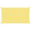 vidaXL Voile d'ombre Jaune et blanc 7 x 4 m 100 % polyester Oxford