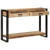 vidaXL Table console Marron 120 x 33 x 75 cm Bois de mangue massif