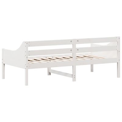 vidaXL Lit de jour sans matelas blanc 90x190 cm bois de pin massif