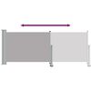 vidaXL Auvent lat&eacute;ral r&eacute;tractable de patio 100 x 300 cm Gris