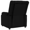 vidaXL Fauteuil inclinable Noir Similicuir