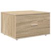 vidaXL Bureau Ch&ecirc;ne Sonoma 131,5 x 50 x 106,5 cm Bois d'ing&eacute;nierie