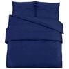 vidaXL Ensemble de housse de couette Bleu marine 140x200 cm Coton