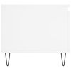 vidaXL Table basse Blanc 100x50x45 cm Bois d'ing&eacute;nierie