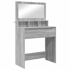 vidaXL Tables de maquillage pour chambre Gris Sonoma Bois d'ing&eacute;nierie