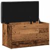 vidaXL Banc de rangement vieux bois 82x42x45 cm bois d'ing&eacute;nierie