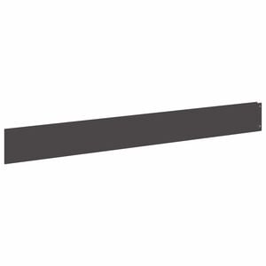 vidaXL Bordure de pelouse avec rebord pli&eacute; 10 pc 100x12cm Acier Noir