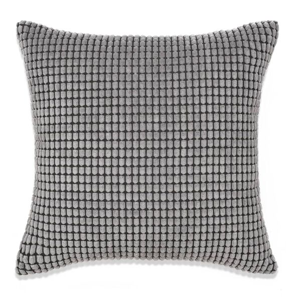 vidaXL Jeu de coussin lot de 2 Velours 45 x 45 cm Gris