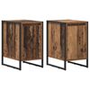 vidaXL Table de chevet 2 pc Bois Ancien 39,5 x 30 x 50 cm