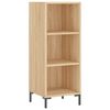 vidaXL Buffet haut Ch&ecirc;ne sonoma 34,5x34x180 cm Bois d'ing&eacute;nierie