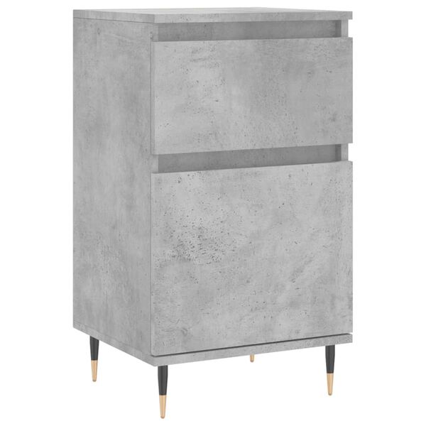 vidaXL Buffet gris b&eacute;ton 40x35x70 cm bois d'ing&eacute;nierie