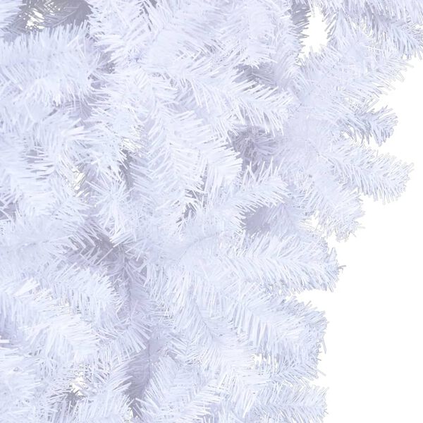 vidaXL Sapin de Noël artificiel renversé avec support Blanc 120 cm