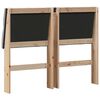 vidaXL T&ecirc;te de lit capitonn&eacute;e Gris clair 120 cm Pin massif