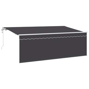 vidaXL Auvent r&eacute;tractable Anthracite 400 x 200 cm