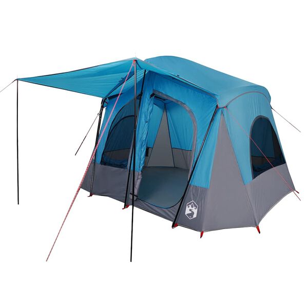 vidaXL Tente de camping de cabine 5 personnes bleu imperméable