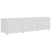 vidaXL Meuble TV Blanc 120x34x30 cm Bois d'ing&eacute;nierie