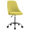vidaXL Chaises de bureau roulantes lot de 2 Jaune Tissu