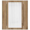 vidaXL Armoire de salle de bain miroir LED ch&ecirc;ne artisanal 40x12x45 cm