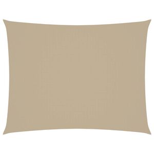 vidaXL Voile de parasol tissu oxford rectangulaire 5x6 m beige