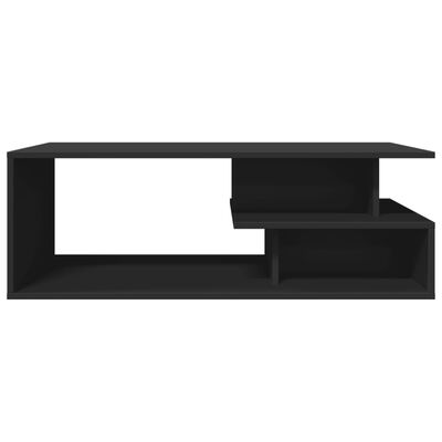 vidaXL Table basse noir 102x55x35 cm bois d'ingénierie