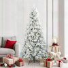 vidaXL Sapin de No&euml;l Artificiel &agrave; Branches Articul&eacute;es Blanc 210 cm