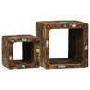 vidaXL Unites TV 2 pc Multicolore 36 x 30 x 36 cm Bois Recycl&eacute; Solide