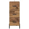 vidaXL Buffet Bois ancien 34 x 34,5 x 90 cm Bois d'ing&eacute;nierie