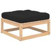 vidaXL Salon de jardin 6 pcs avec coussins Bois de pin massif