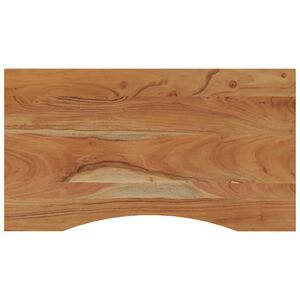 vidaXL Dessus de bureau 80x50x2,5cm rectangulaire bois massif d'acacia