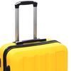 vidaXL Valise rigide 3 pcs Jaune ABS