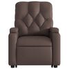 vidaXL Fauteuil inclinable &eacute;lectrique marron similicuir