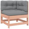 vidaXL Salon de jardin 5 pcs avec coussins bois massif douglas