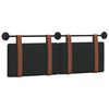 vidaXL T&ecirc;te de lit suspendue Uni Noir 130 x 55 x 5 cm PU antique