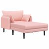 vidaXL Grande m&eacute;ridienne Rose Boucl&eacute;