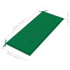 vidaXL Banc de jardin empilable et coussin 128,5cm Bois de teck massif