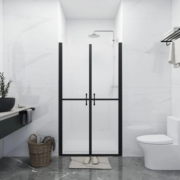 vidaXL Porte de douche ESG d&eacute;poli (78-81)x190 cm