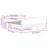 vidaXL Cadre de lit avec 4 tiroirs Marron miel Pin massif 160x200 cm