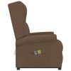 vidaXL Fauteuil de massage Marron Tissu