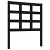 vidaXL T&ecirc;te de lit Noir 80,5x4x100 cm Bois massif de pin