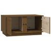 vidaXL Table basse Marron miel 80x50x40 cm Bois massif de pin