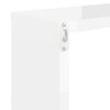 vidaXL &Eacute;tag&egrave;res cube murales 4 pcs Blanc brillant 30x15x30 cm