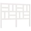 vidaXL T&ecirc;te de lit Blanc 146x4x104 cm Bois massif de pin