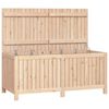 vidaXL Bo&icirc;te de rangement de jardin 134x68x64 cm Bois massif de pin