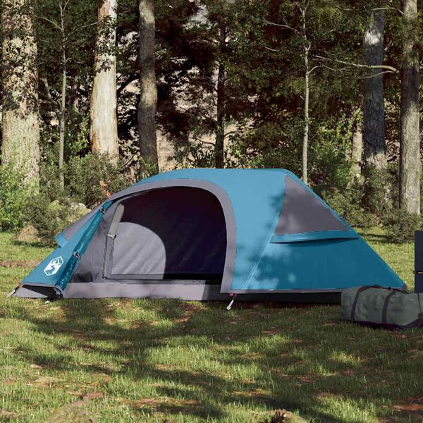 vidaXL Tente de camping à dôme 1 personne bleu imperméable