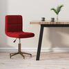 vidaXL Chaise pivotante de salle &agrave; manger Rouge bordeaux Velours