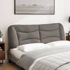 vidaXL Coussin de t&ecirc;te de lit Hvar taupe 160 cm tissu